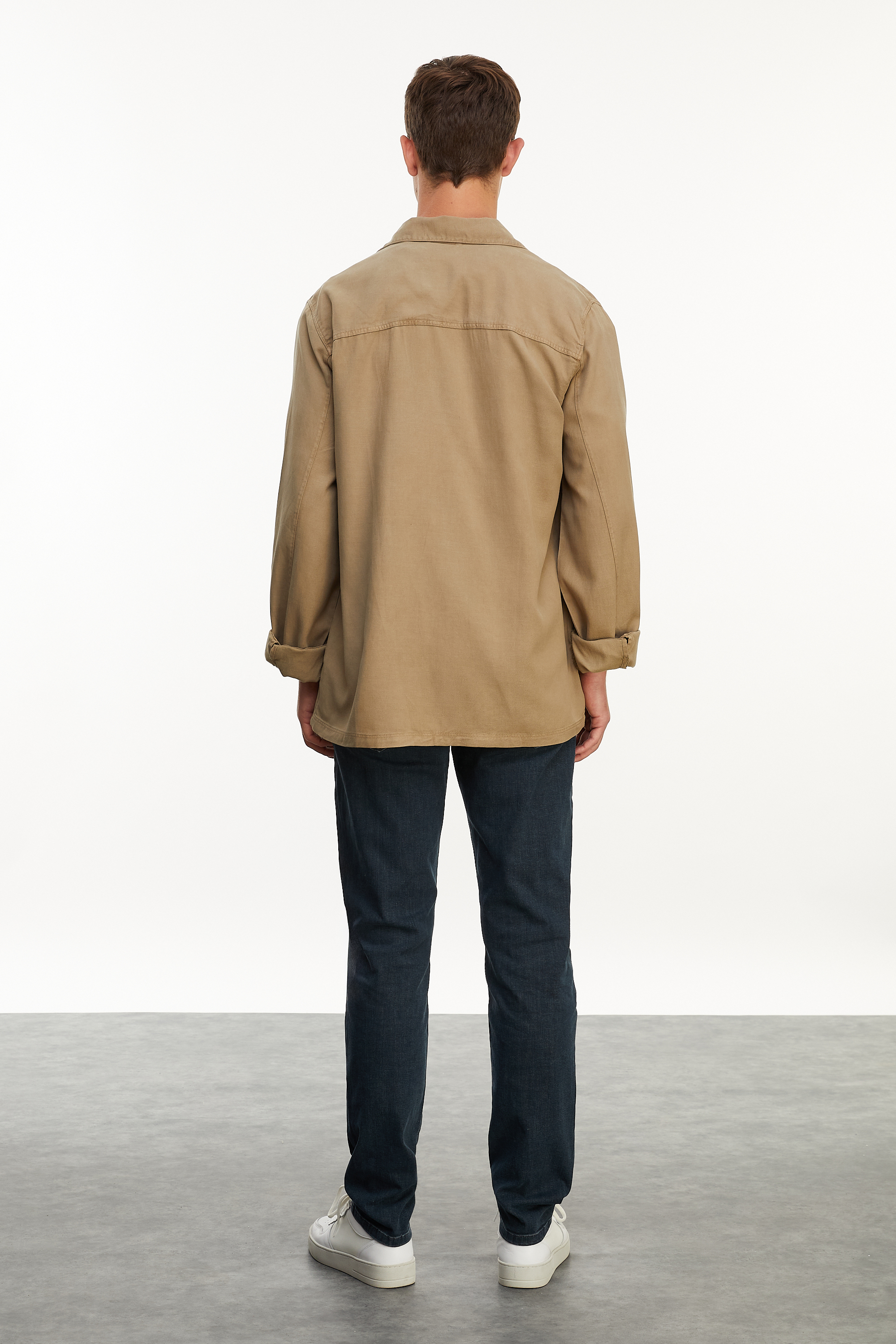 KETEN KARIŞIMLI REGULAR FIT CEKET