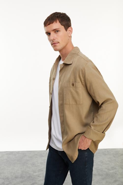  KETEN KARIŞIMLI REGULAR FIT CEKET