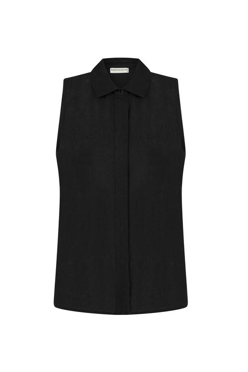  REGULAR FIT KOLSUZ KETEN GÖMLEK