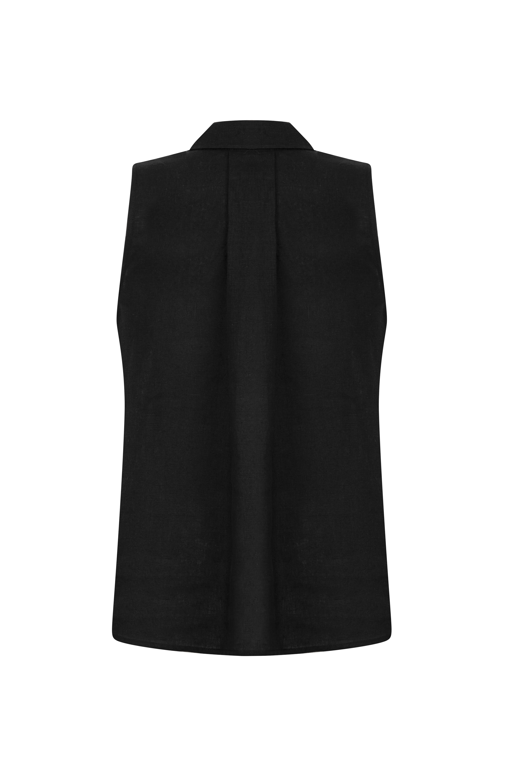 REGULAR FIT KOLSUZ KETEN GÖMLEK