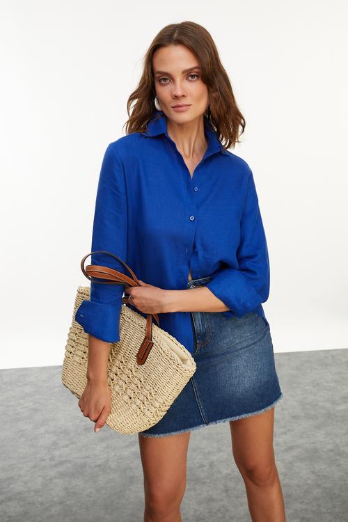  REGULAR FIT KETEN GÖMLEK