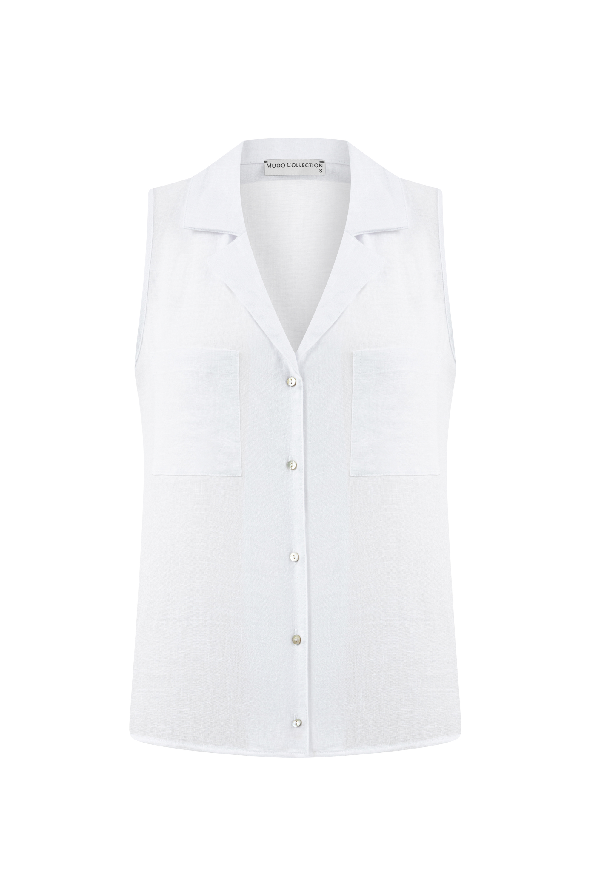 KOLSUZ CEPLİ KETEN GÖMLEK