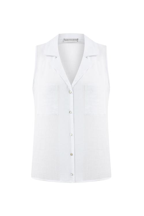  KOLSUZ CEPLİ KETEN GÖMLEK