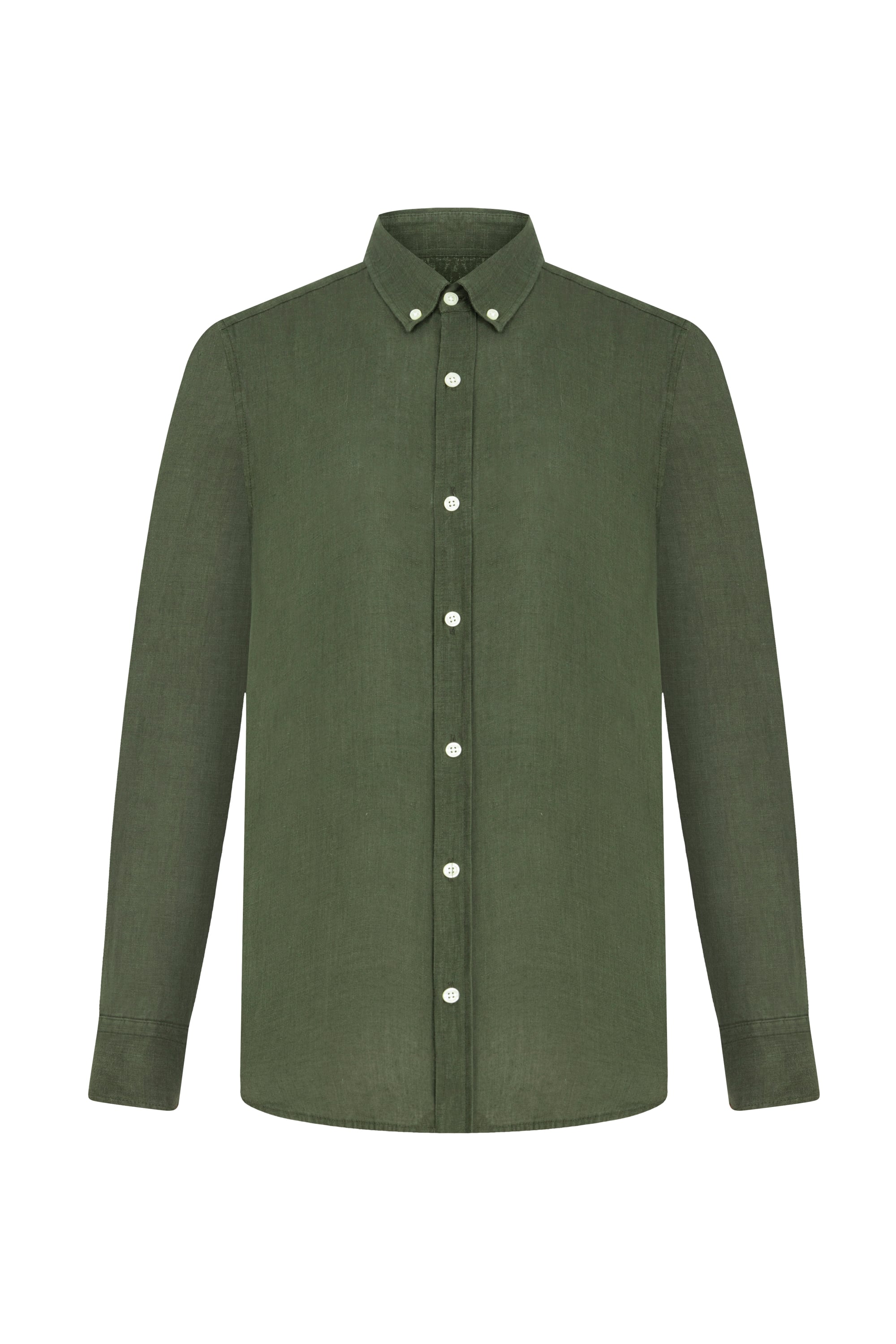 SLIM FIT KETEN GÖMLEK