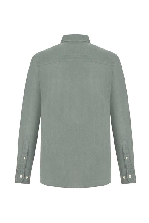  SLIM FIT KETEN GÖMLEK