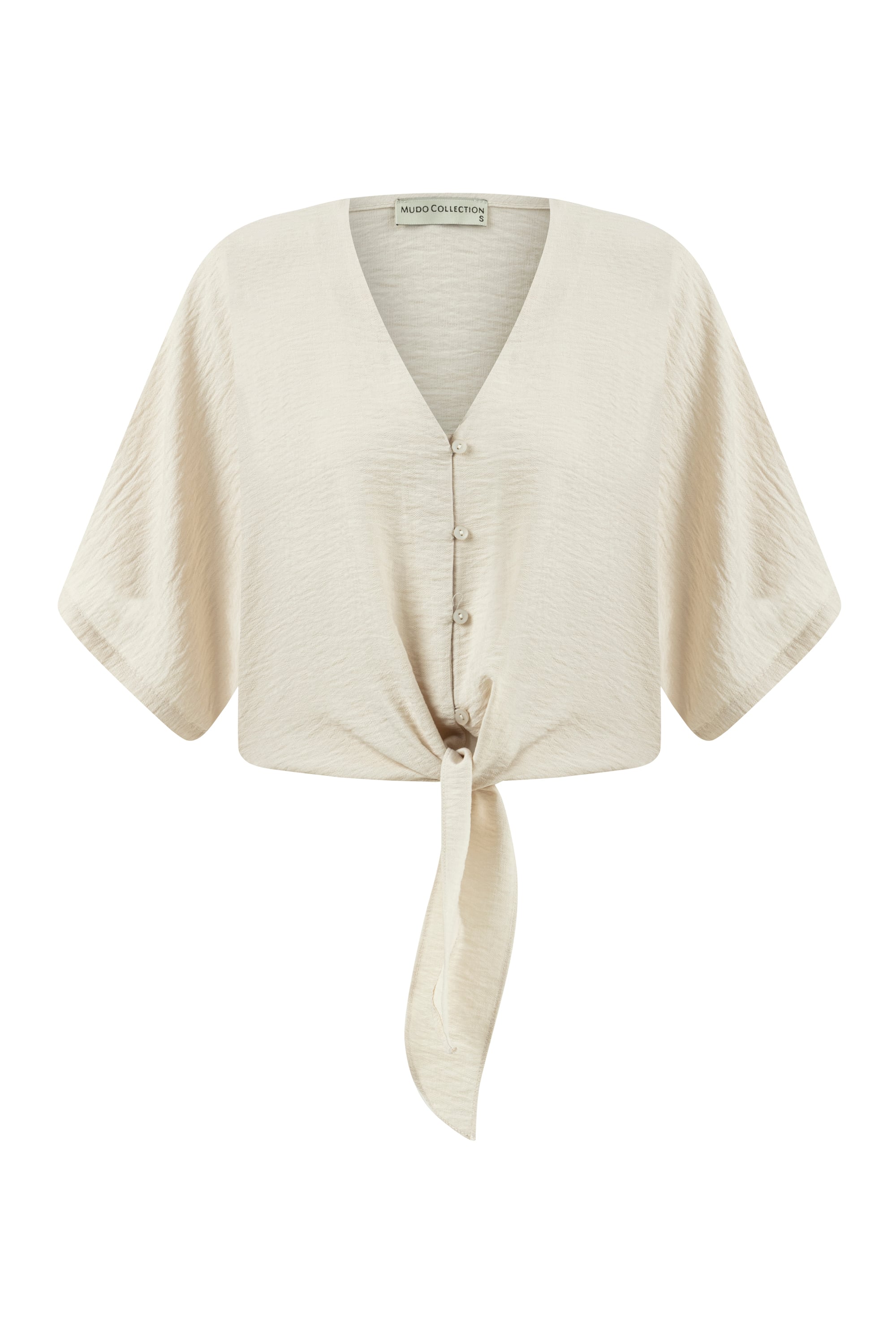 BAĞLAMA DETAYLI SMART CROP GÖMLEK