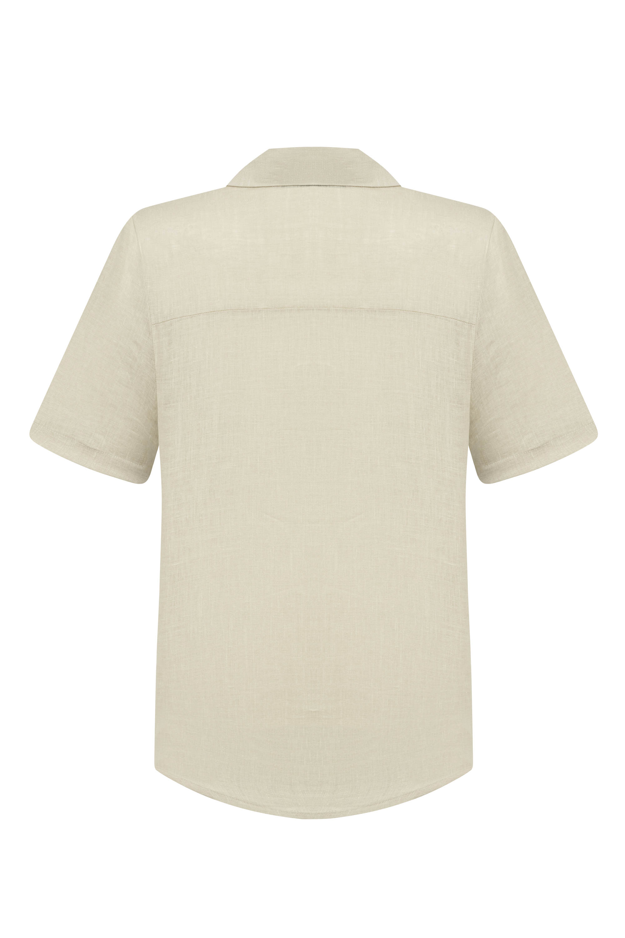 KISA KOLLU KETEN BLUZ