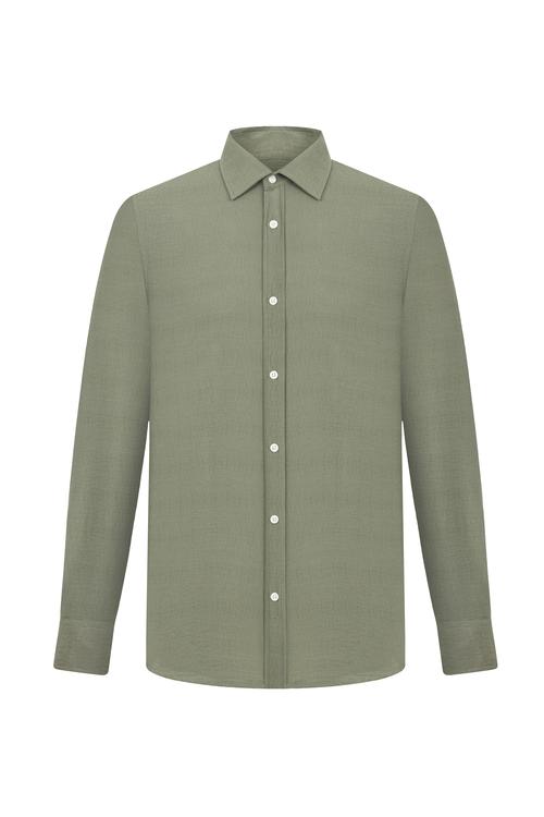  DOKULU REGULAR FIT GÖMLEK