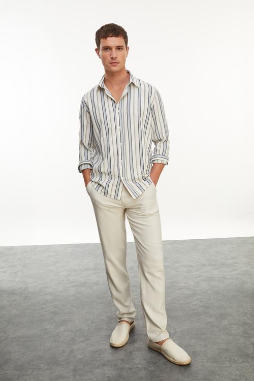  ÇİZGİLİ REGULAR FIT GÖMLEK