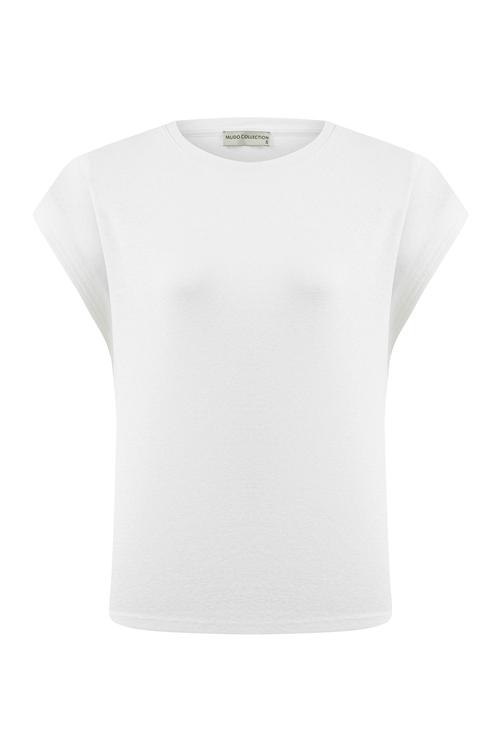  BİSİKLET YAKA DÜŞÜK KOL T-SHIRT