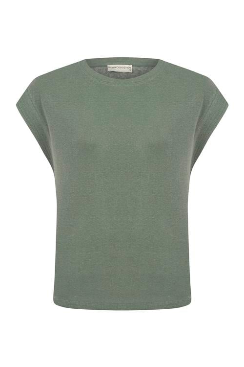  BİSİKLET YAKA DÜŞÜK KOL T-SHIRT