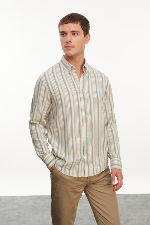  ÇİZGİLİ REGULAR FIT GÖMLEK