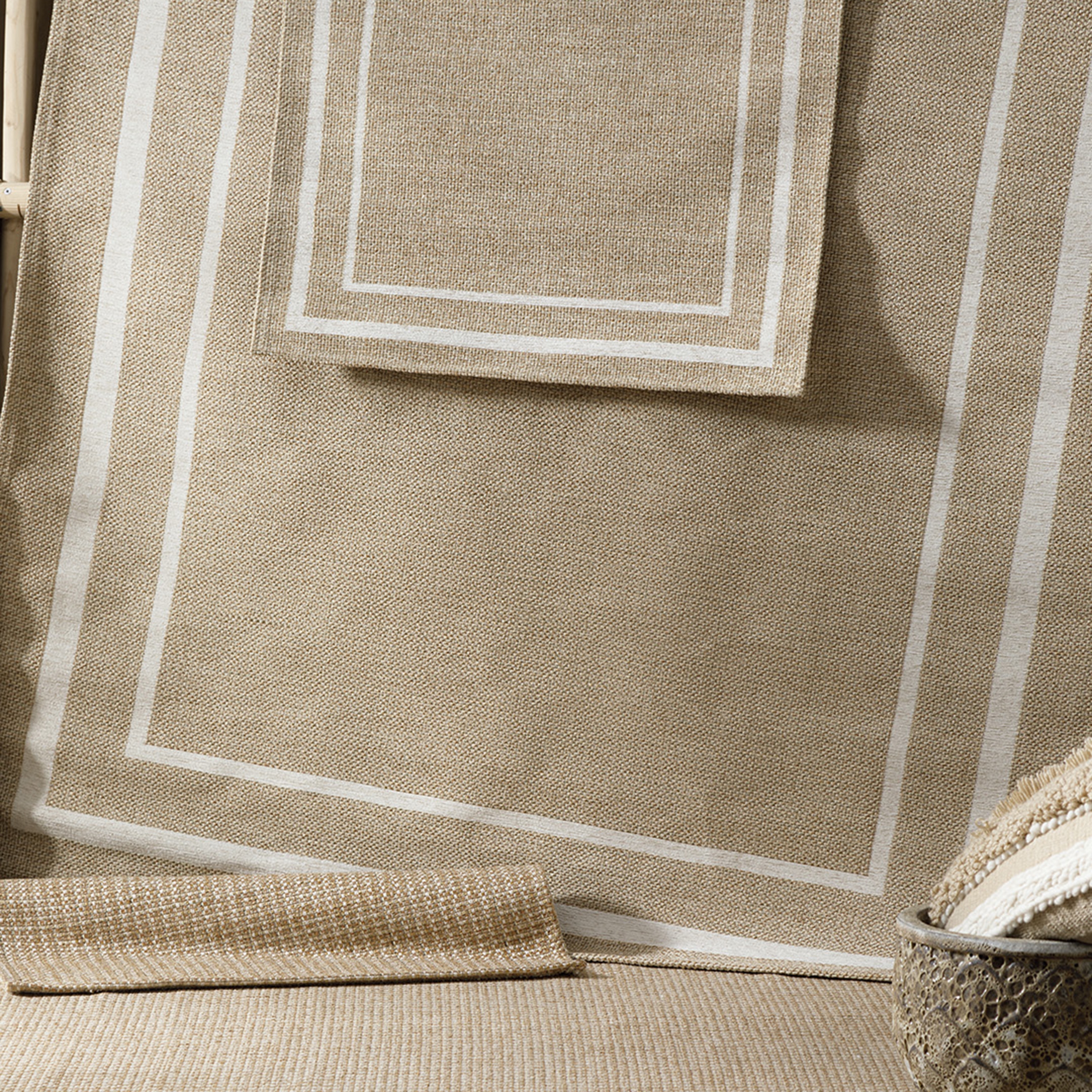 KATERINI KİLİM BORDÜRLÜ AÇIK BEJ 80X150