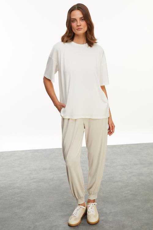  MODAL KARIŞIMLI BİSİKLET YAKA T-SHIRT