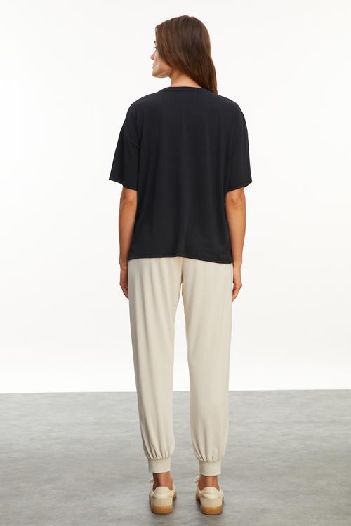  MODAL KARIŞIMLI BİSİKLET YAKA T-SHIRT