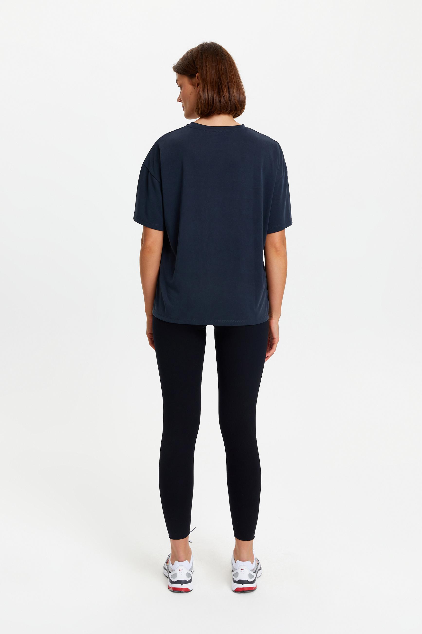 MODAL KARIŞIMLI BİSİKLET YAKA T-SHIRT