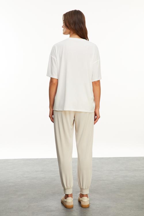  MODAL KARIŞIMLI BİSİKLET YAKA T-SHIRT