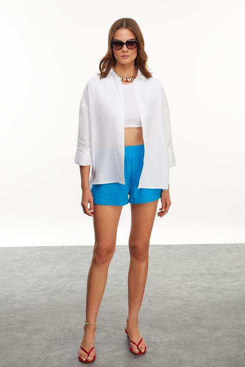  REGULAR FIT KETEN GÖMLEK