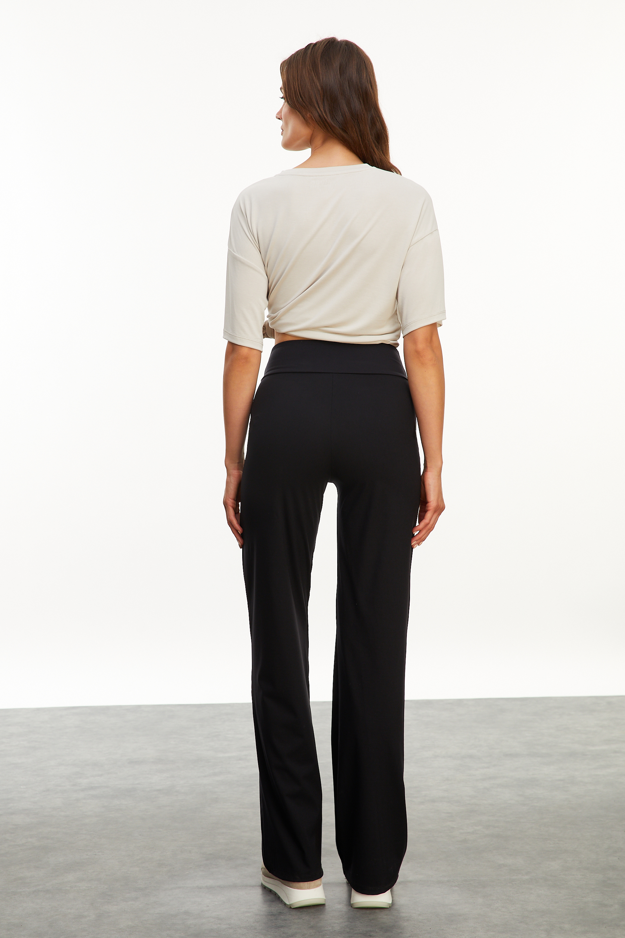 FLARE FIT ÖRME PANTOLON