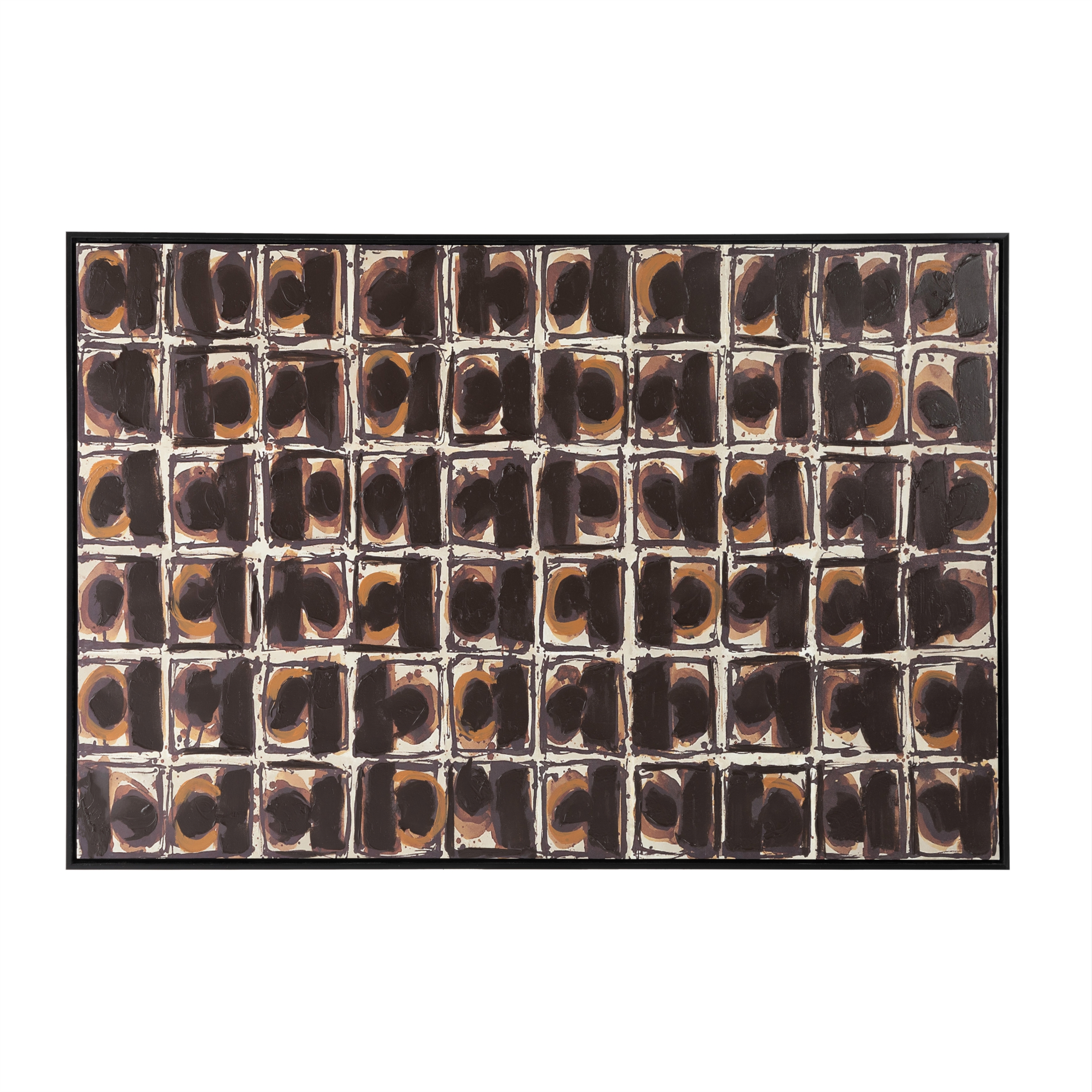 COFFEE-BLACK ÇERÇEVELİ YAĞLIBOYA TABLO 120X180CM