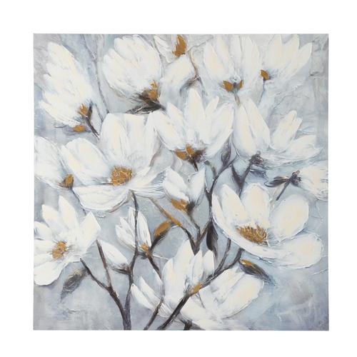  WHITE LILY YAĞLIBOYA TABLO 100X100CM