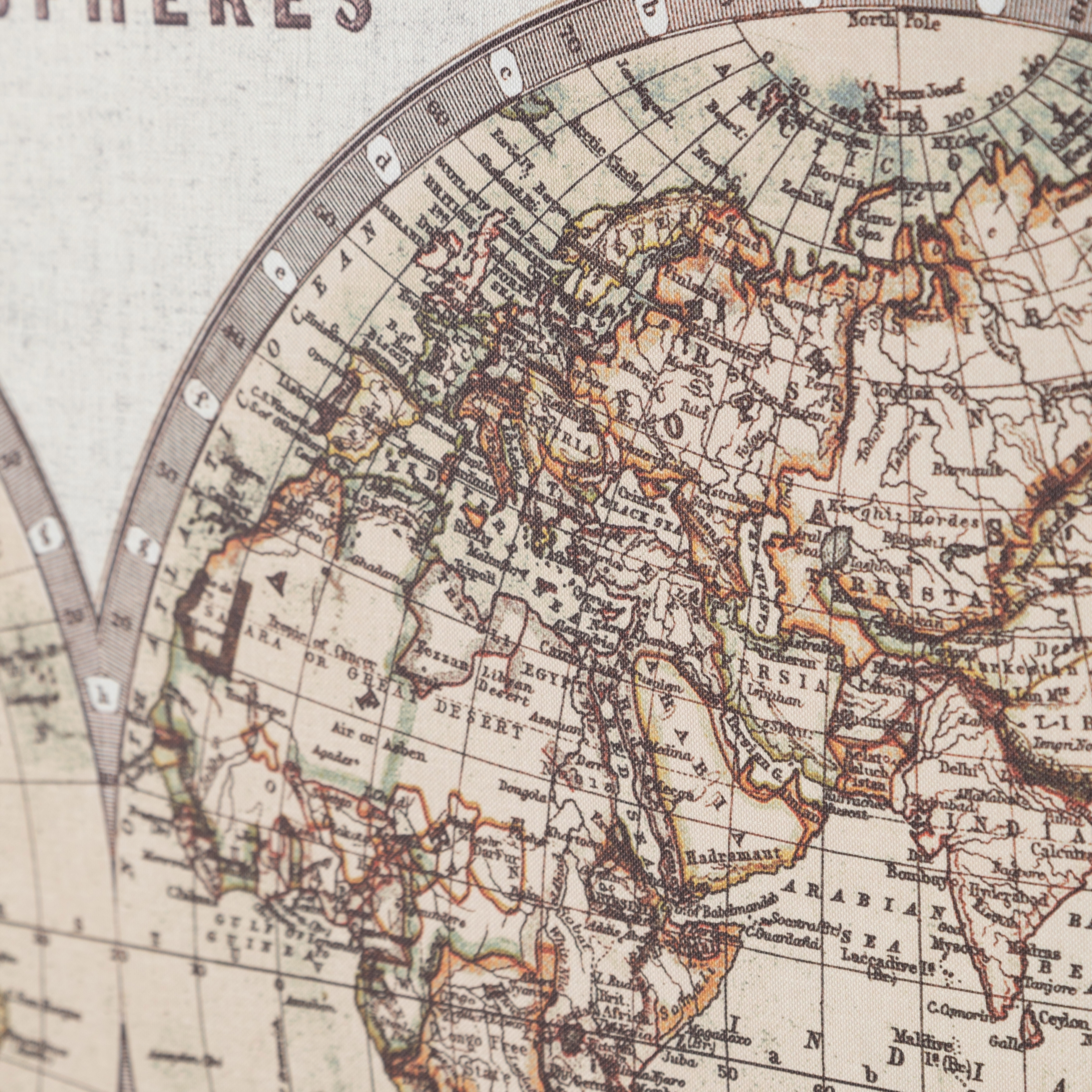 MAP KETEN BASKI ÇERÇEVELİ PANO 61X86 CM