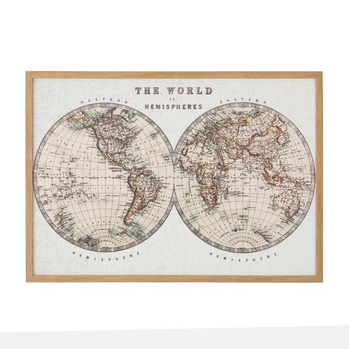  MAP KETEN BASKI ÇERÇEVELİ PANO 61X86 CM