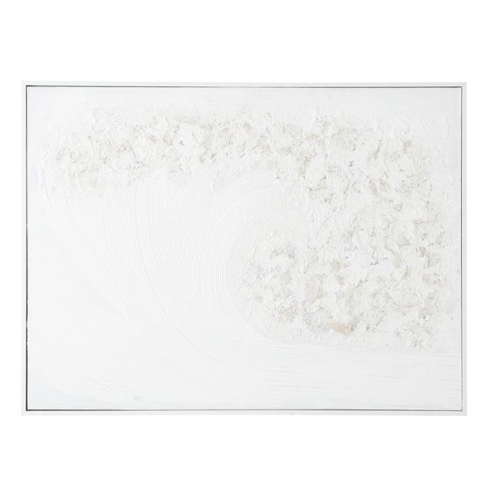 WAVE KABARTMALI ÇERÇEVELİ YAĞLIBOYA TABLO 90X120CM