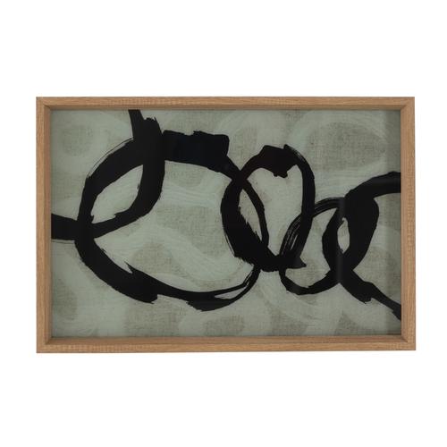 LOOP DEKORATİF TEPSİ NATURAL 31X42CM