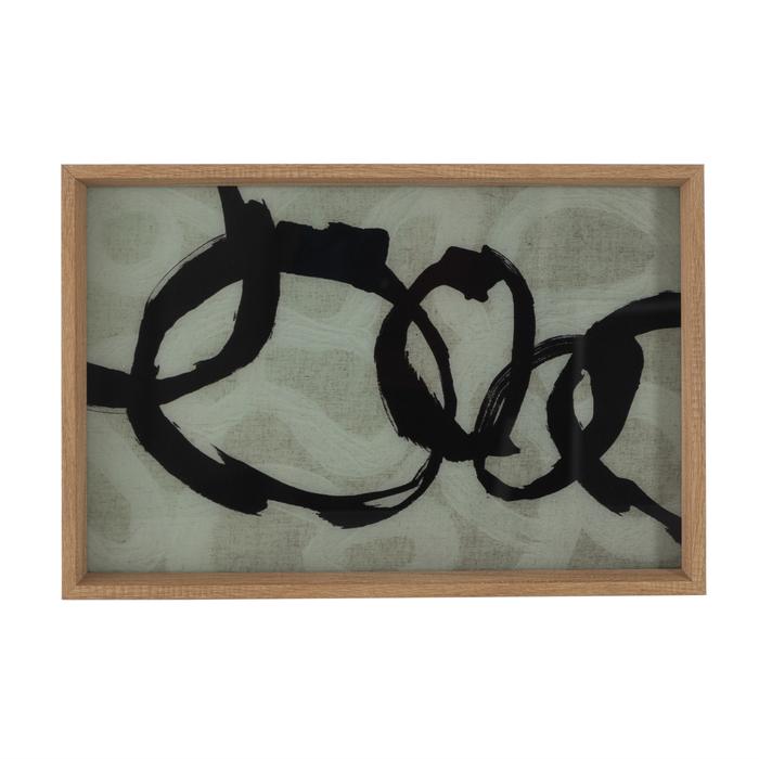 LOOP DEKORATİF TEPSİ NATURAL 31X42CM