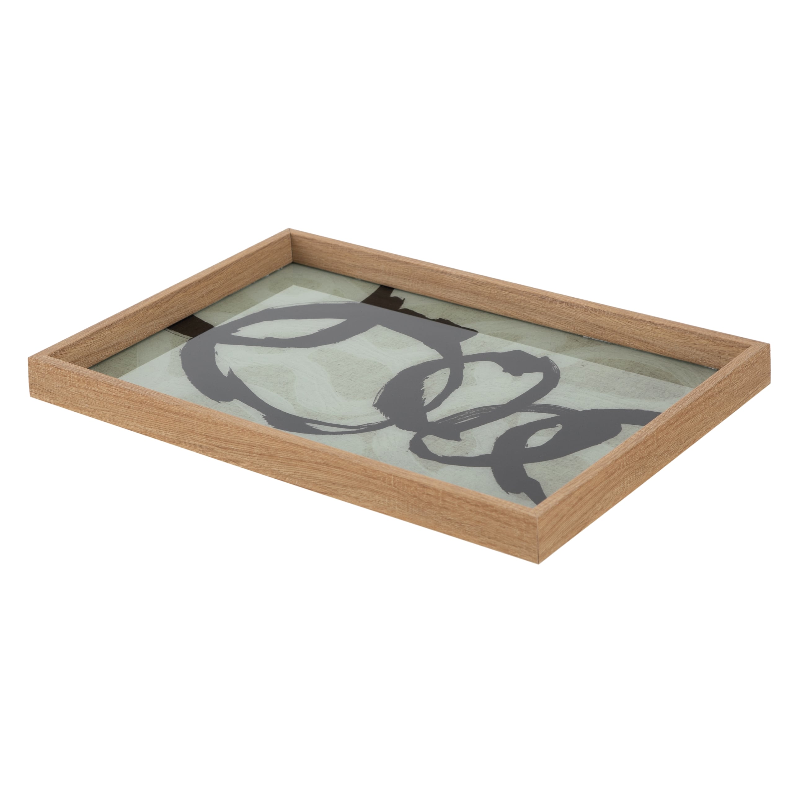 LOOP DEKORATİF TEPSİ NATURAL 31X42CM