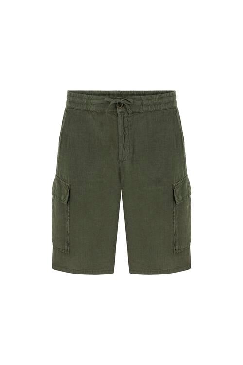  STRAIGHT FIT KETEN ŞORT