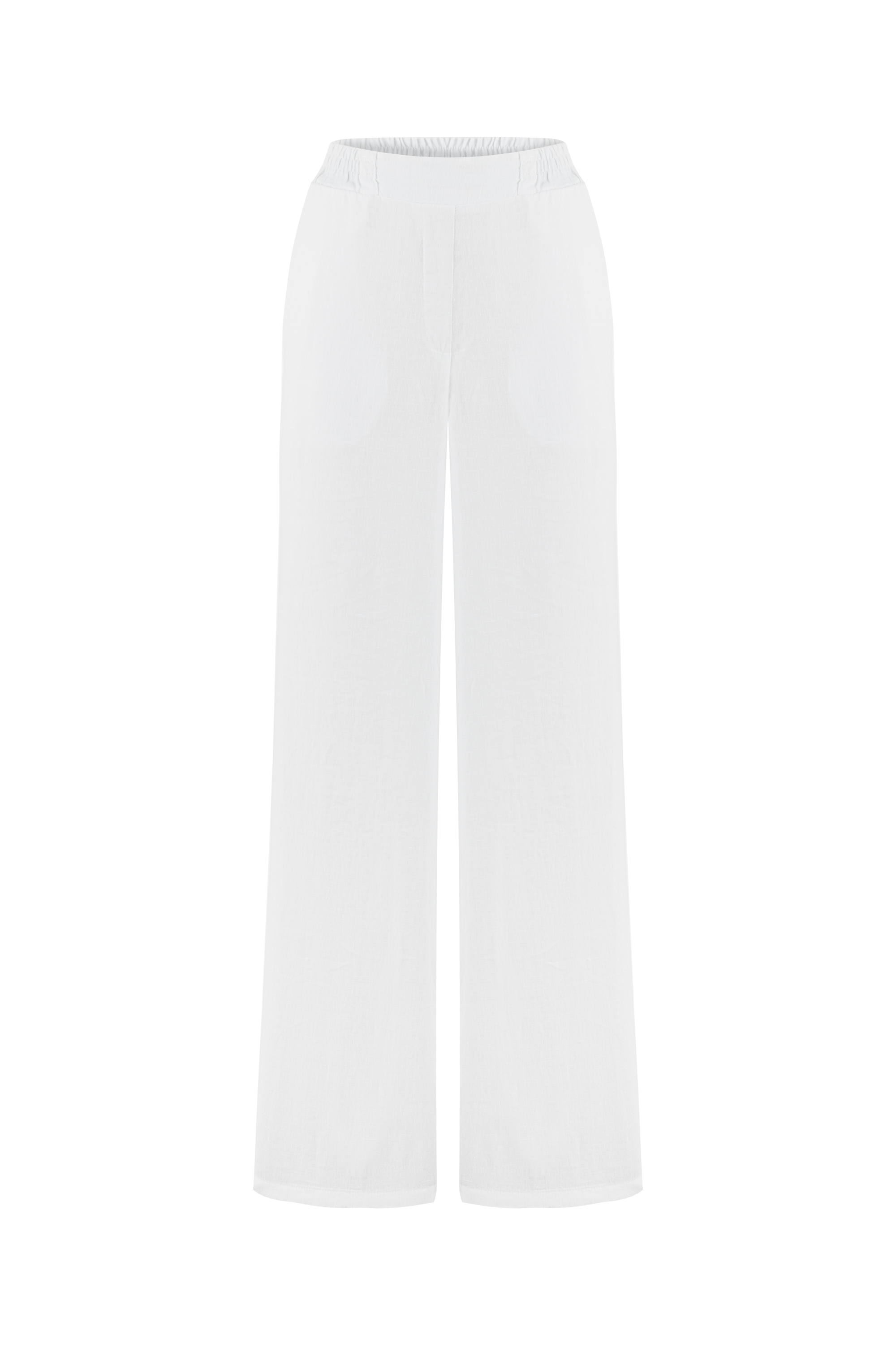 WIDE LEG KETEN PANTOLON