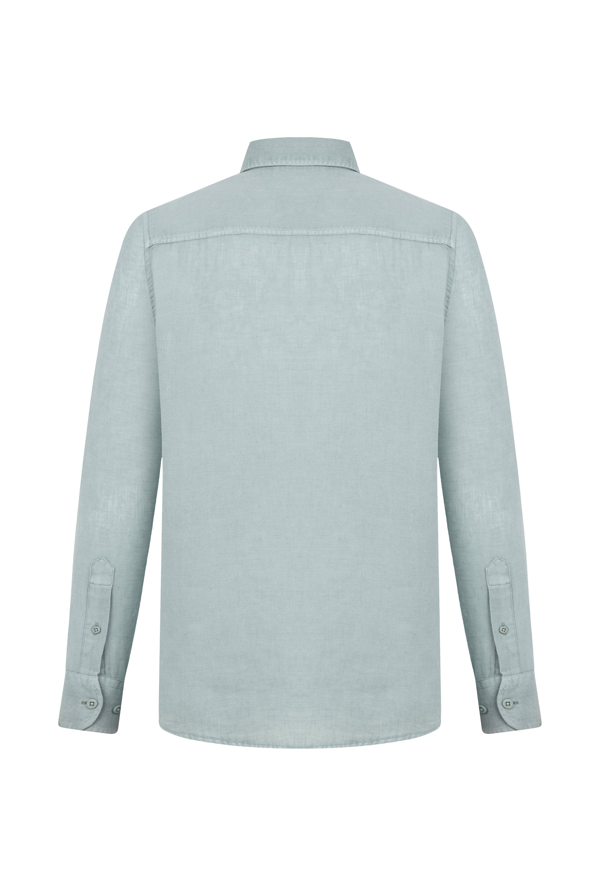 KETEN KARIŞIMLI REGULAR FIT GÖMLEK