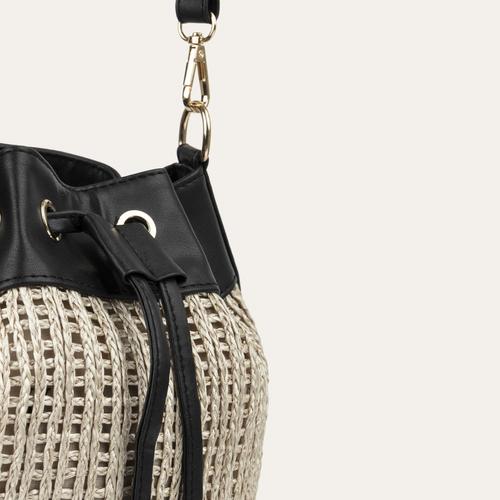  HASIR DETAYLI OMUZ ÇANTASI