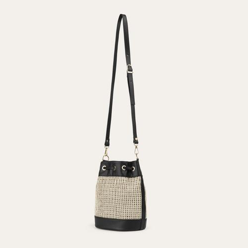  HASIR DETAYLI OMUZ ÇANTASI