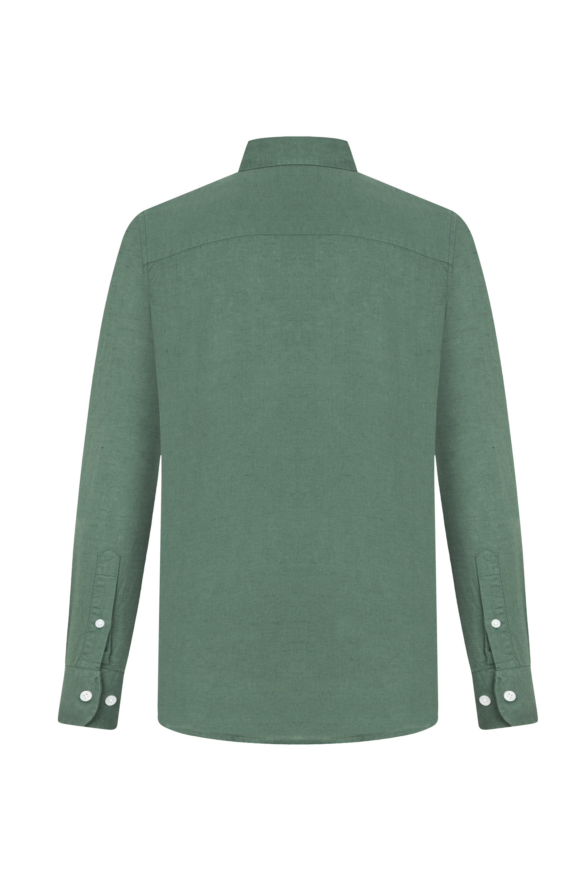 KETEN KARIŞIMLI REGULAR FIT GÖMLEK