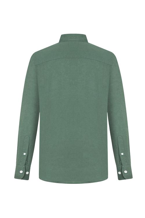  KETEN KARIŞIMLI REGULAR FIT GÖMLEK