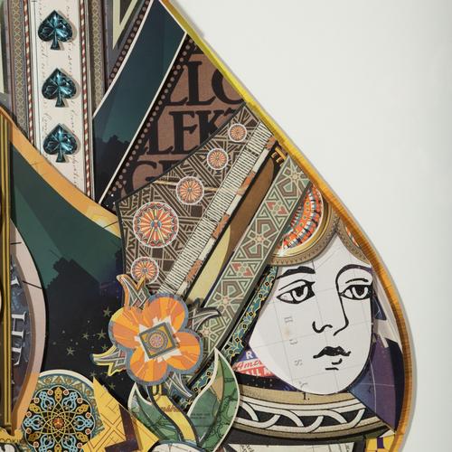  BLACK MAÇA AS ÇERÇEVELİ PANO 60X90 CM