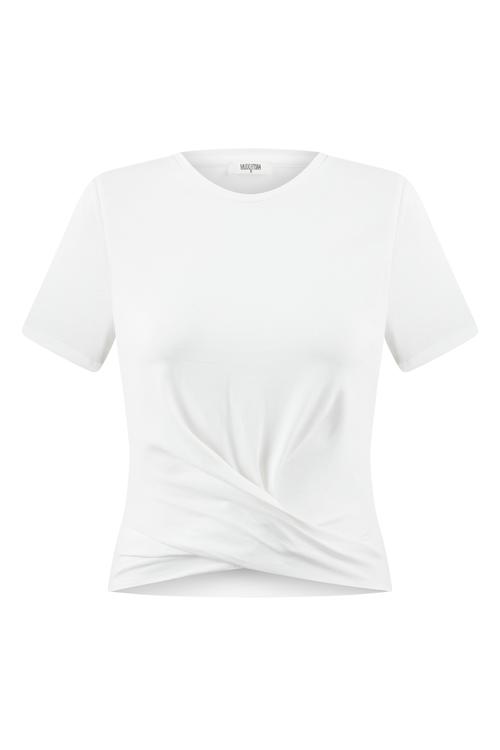  BİSİKLET YAKA KRUVAZE T-SHIRT