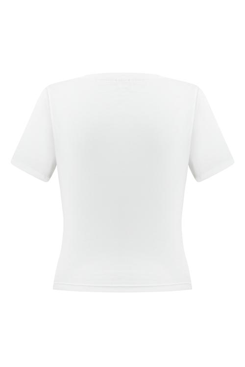  BİSİKLET YAKA KRUVAZE T-SHIRT