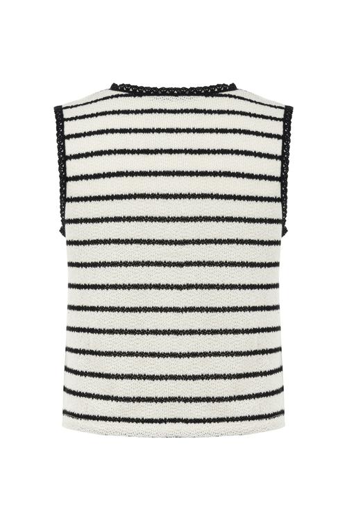  ÇİZGİLİ V YAKA BAĞLAMALI BLUZ