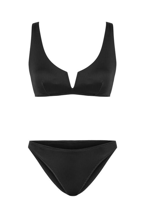  DOKULU HALTER BİKİNİ ÜSTÜ