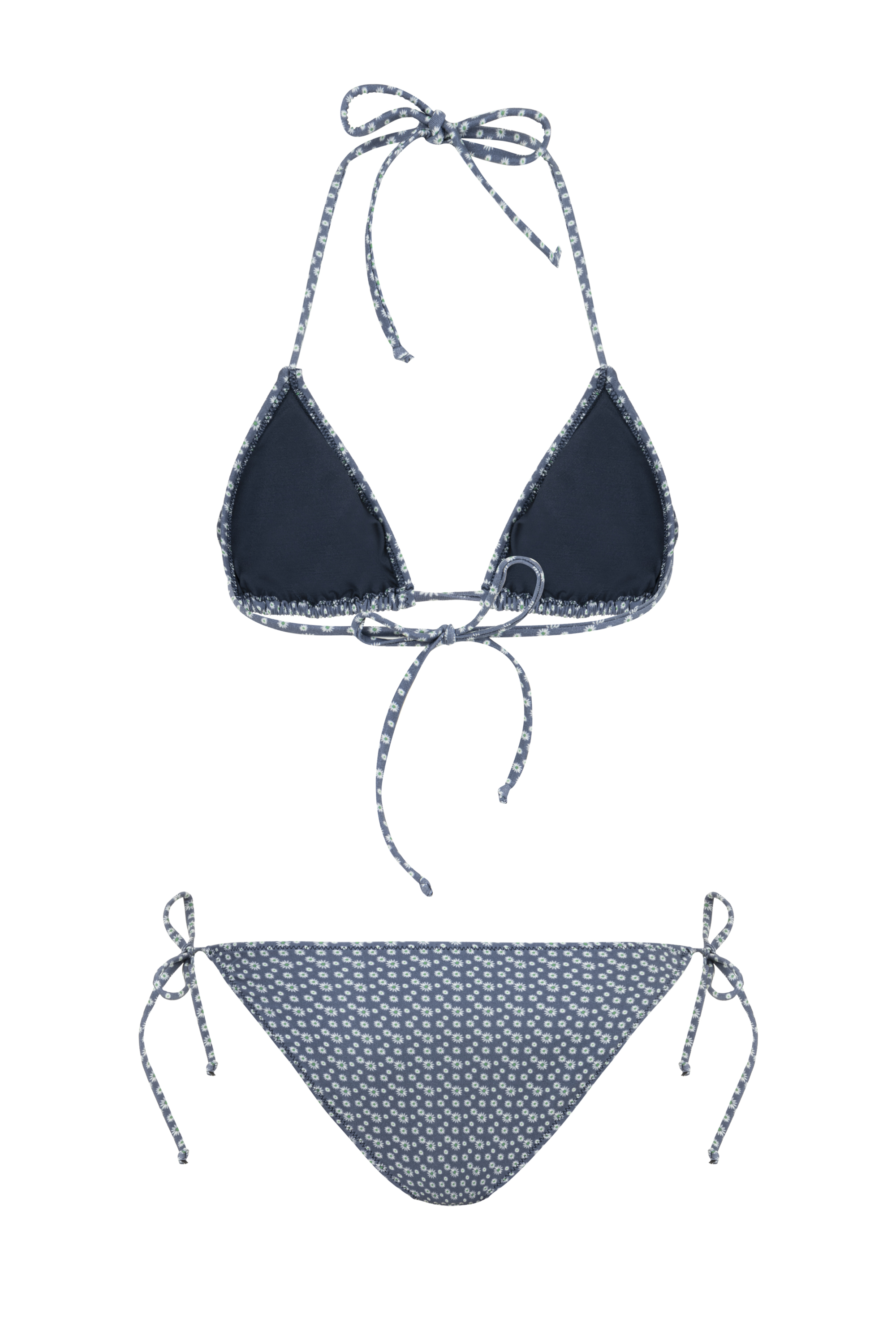 ÇİÇEK DESENLİ ÜÇGEN BİKİNİ ÜSTÜ