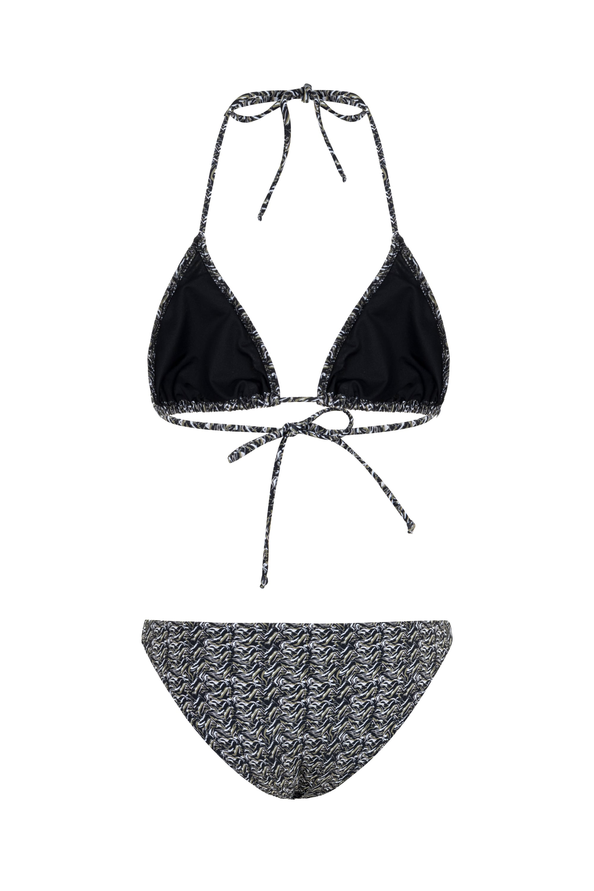 DESENLİ ÜÇGEN BİKİNİ ÜSTÜ