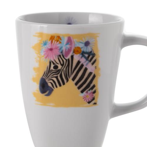  TROPICAL GIIRAFFE & ZEBRA 2'LI KUPA