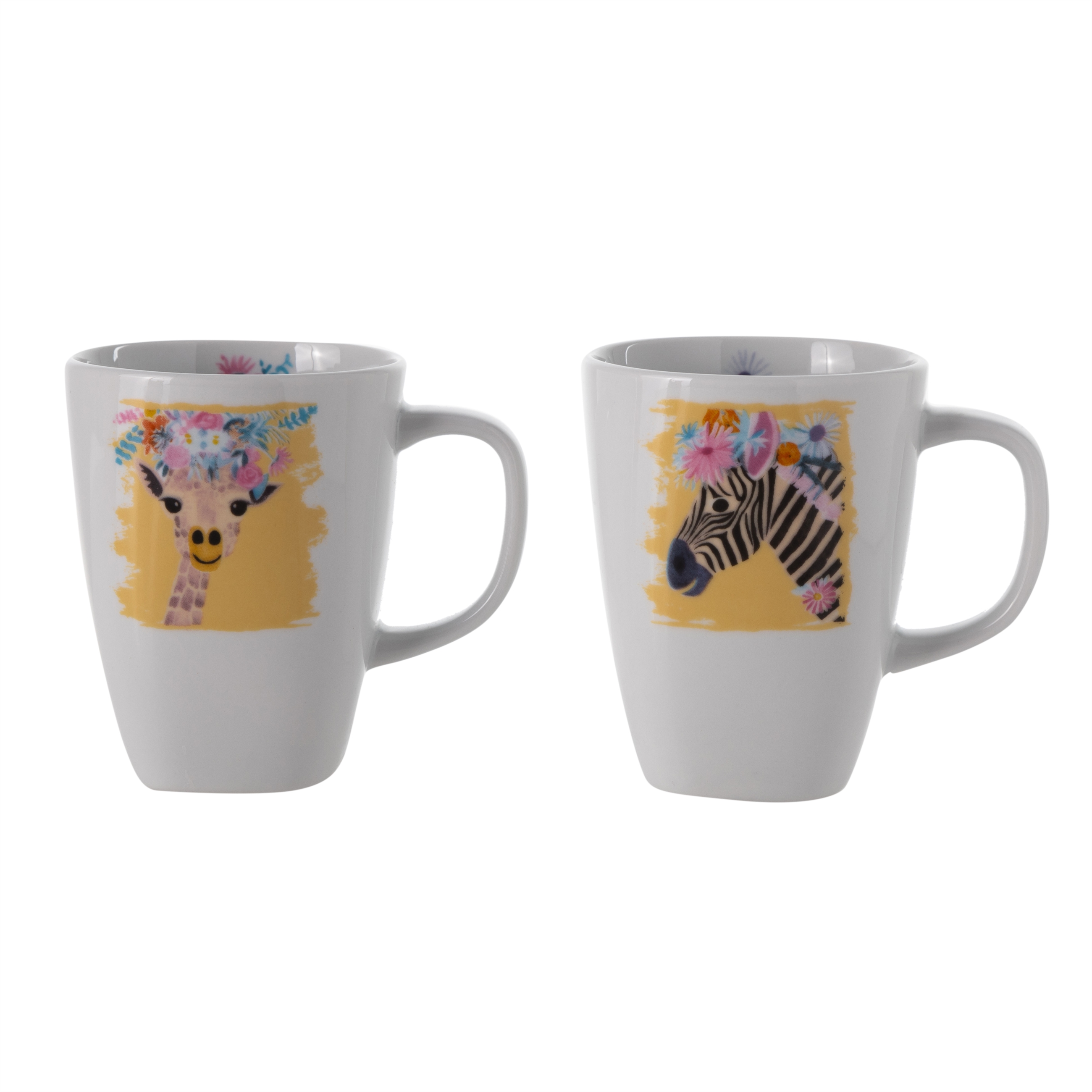 TROPICAL GIIRAFFE & ZEBRA 2'LI KUPA