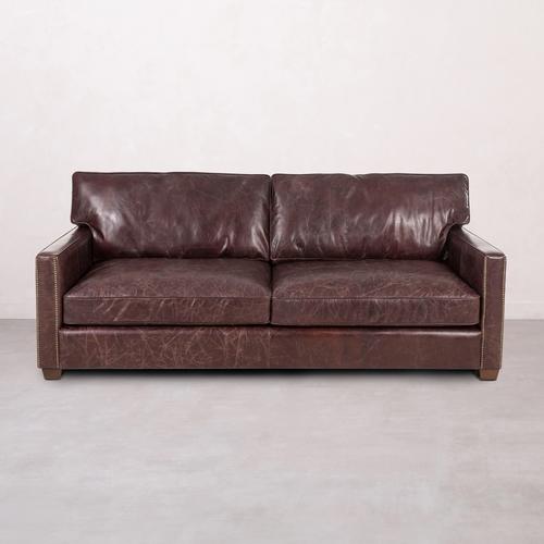 WILLIAM ÜÇLÜ DERİ KOLTUK BIKER TAN