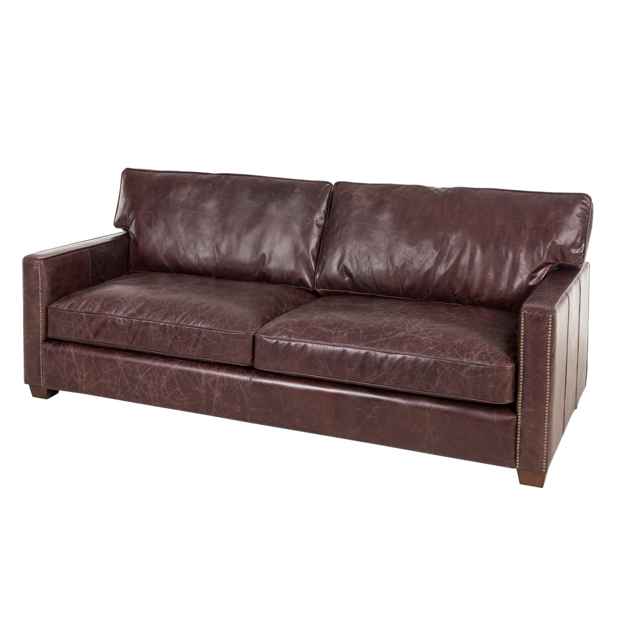 WILLIAM ÜÇLÜ DERİ KOLTUK BIKER TAN