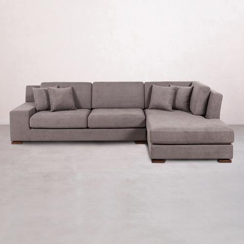  CAPRI GRİ AHŞAP AYAK L KOLTUK SOL